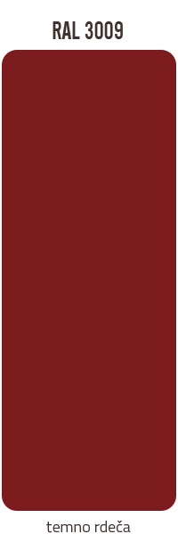 Barve kleparskih izdelkov in obrob - RAL 3009