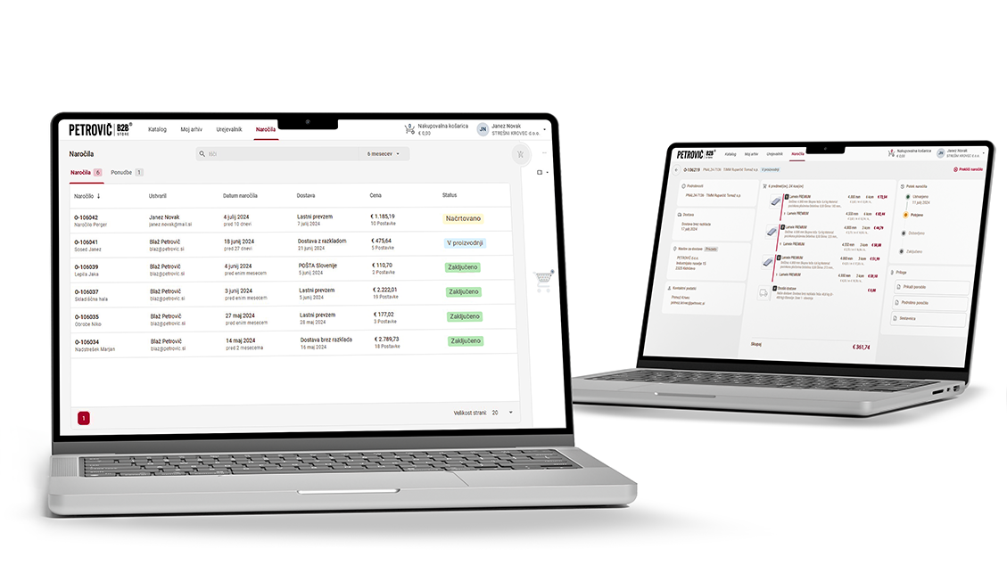 Bendex WEB SHOP Petrovic - Popoln pregled nad naročili